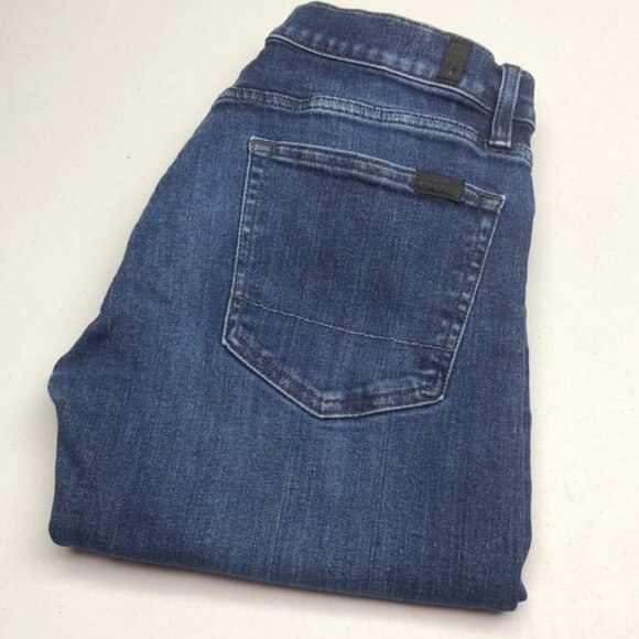 MENS 7 for ALL MANKIND THE STACKED SKINNY JEANS 33x34 ⭐️ - Picture 1 of 15